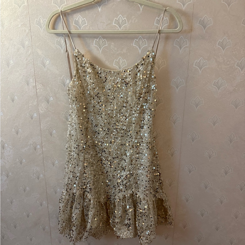 Angel Biba White Lace Dress